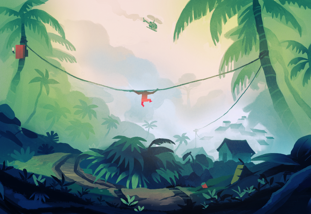 Dawn in the Jungle Concept Art