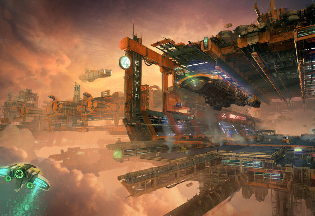 EVERSPACE 2 Freelancer Trading Station at Union Concept Art