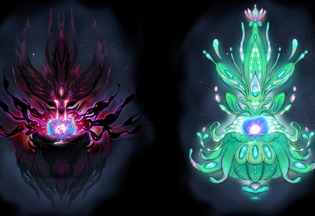 Entity Blighted and Healed Concept