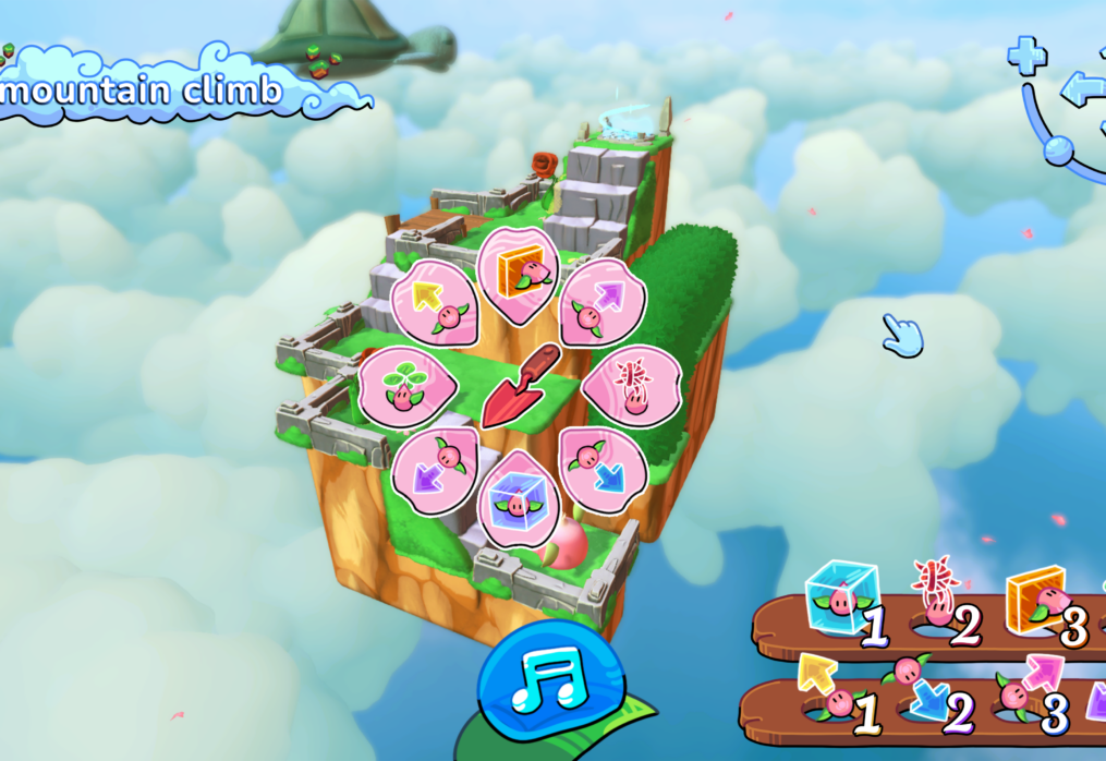 Tempopo In-Level Hand-Drawn UI Art with Hover Over 2D Animation