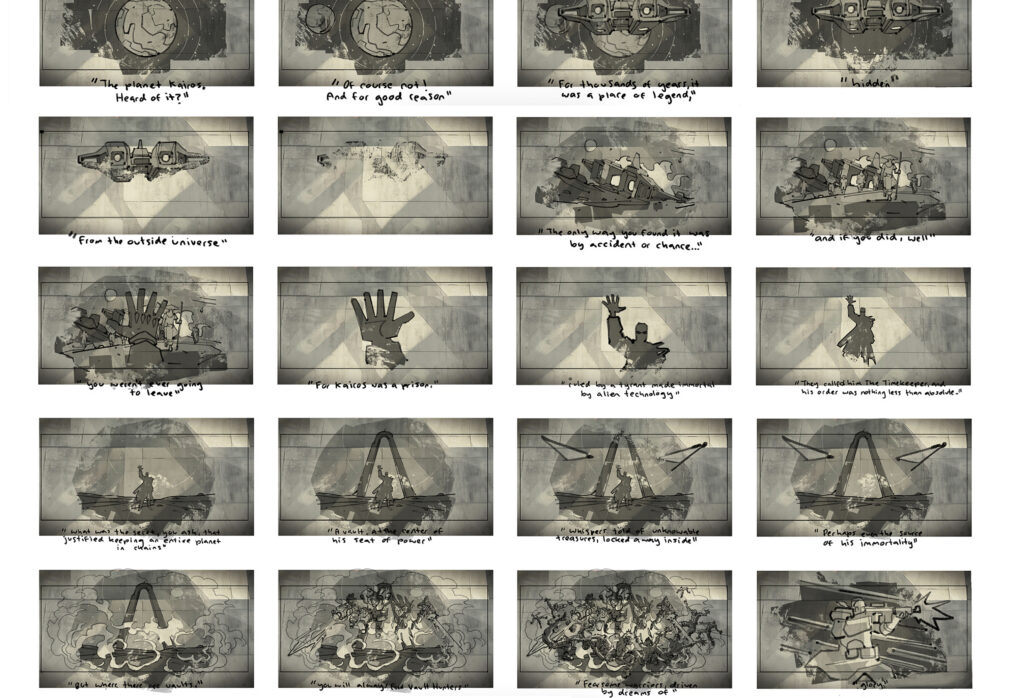 Marcus Intro Storyboard